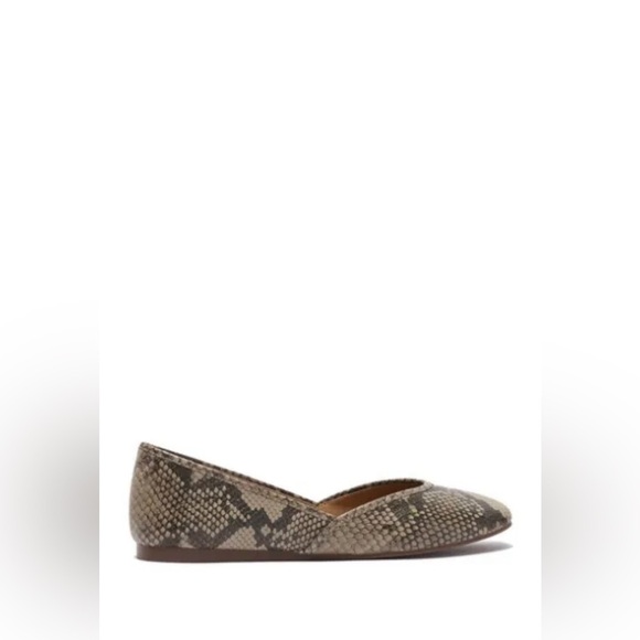 Ameena Ballet Flats Chinchilla Slither Snake Print Leather 9.5 - Picture 11 of 16